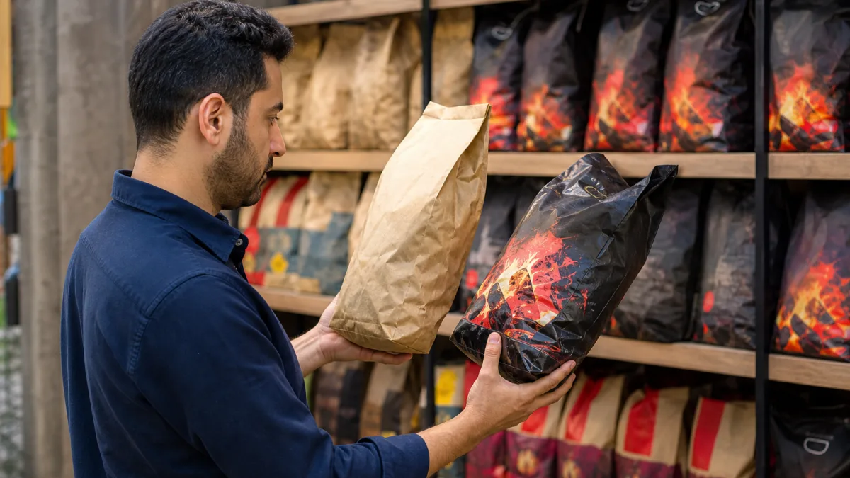 قیمت روز زغال کبابی بر پایه ظاهر بستهبندی و طراحی محصول