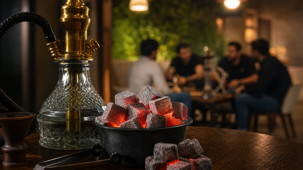 مصرف روزمره ذغال قلیان با قالب مکعبی بادوام