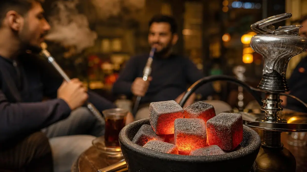 مصرف خانگی و کافه‌ای با ذغال هوکا